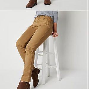 Lands End NWOT tan jeans